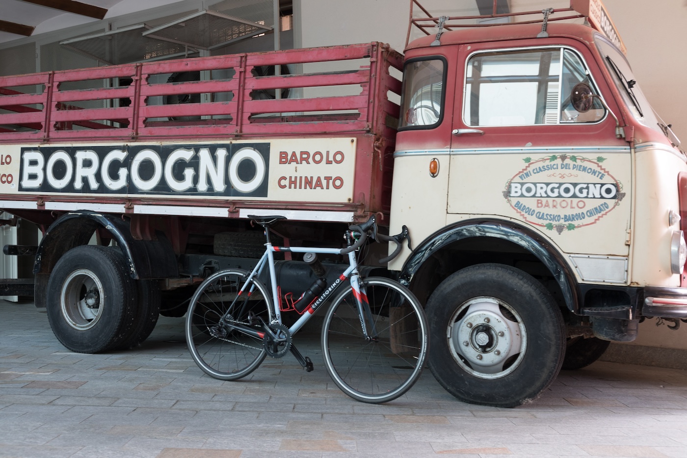 Ciclitorino bike at Borgogno winery